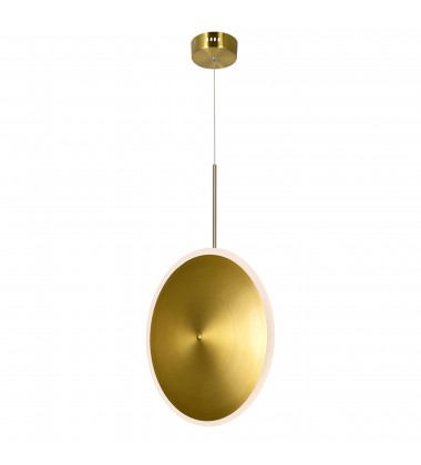  LED Pendant with Brass Finish (1204P16-1-625) - CWI Lighting