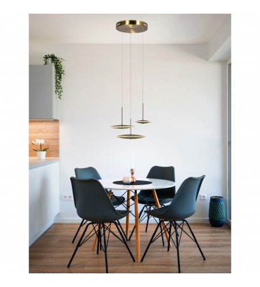  LED Pendant with Brass Finish (1204P22-3-625-A) - CWI Lighting