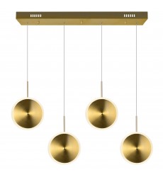 Ovni LED Island/Pool Table Chandelier With Brass Finish (1204P30-4-625) - CWI  Ovni LED Island/Pool Table Chandelier With Brass Finish (1204P30-4-625) - CWI