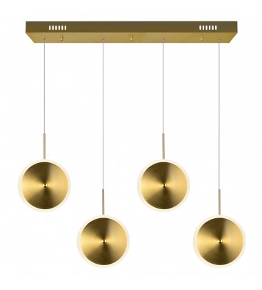 Ovni LED Island/Pool Table Chandelier With Brass Finish (1204P30-4-625) - CWI  Ovni LED Island/Pool Table Chandelier With Brass Finish (1204P30-4-625) - CWI