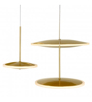  Ovni LED Island/Pool Table Chandelier With Brass Finish (1204P43-5-625-A) - CWI