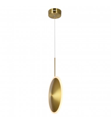  LED Mini Pendant with Brass Finish (1204P8-1-625) - CWI Lighting