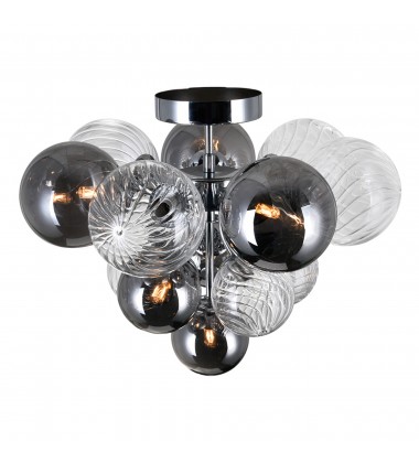  Pallocino 6 Light Flush Mount With Chrome Finish (1205C16-6-601) - CWI