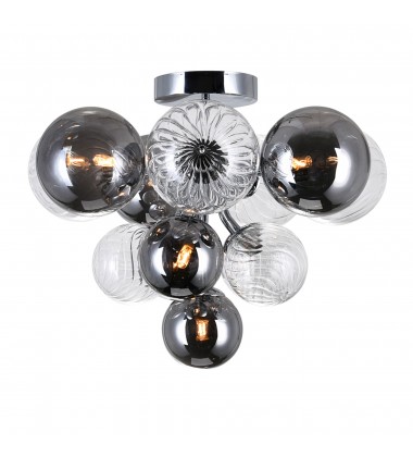  Pallocino 6 Light Flush Mount With Chrome Finish (1205C16-6-601) - CWI