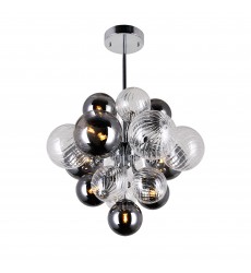  Pallocino 8 Light Chandelier With Chrome Finish (1205P16-8-601) - CWI