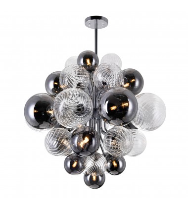  Pallocino 15 Light Chandelier With Chrome Finish (1205P25-15-601) - CWI