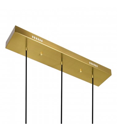  LED Island/Pool Table Chandelier with Brushed Brass Finish (1206P24-3-629) - CWI Lighting
