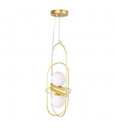 Orbit 2 Light Pendant With Medallion Gold Finish (1209P7-2-169) - CWI  Orbit 2 Light Pendant With Medallion Gold Finish (1209P7-2-169) - CWI