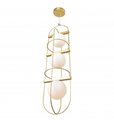 Orbit 3 Light Pendant With Medallion Gold Finish (1209P7-3-169) - CWI  Orbit 3 Light Pendant With Medallion Gold Finish (1209P7-3-169) - CWI