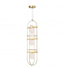 Orbit 3 Light Pendant With Medallion Gold Finish (1209P7-3-169) - CWI  Orbit 3 Light Pendant With Medallion Gold Finish (1209P7-3-169) - CWI