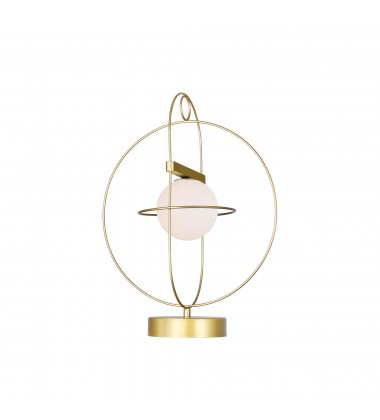 Orbit 1 Light Lamp With Medallion Gold Finish (1209T14-1-169) - CWI  Orbit 1 Light Lamp With Medallion Gold Finish (1209T14-1-169) - CWI