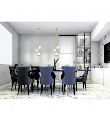 Celeste 3 Light Mini Pendant With Medallion Gold Finish (1212P12-3-169) - CWI