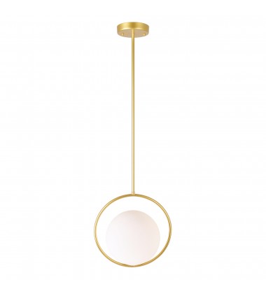  Celeste 1 Light Mini Pendant With Medallion Gold Finish (1212P14-1-169) - CWI