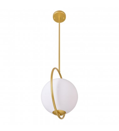  Celeste 1 Light Mini Pendant With Medallion Gold Finish (1212P14-1-169) - CWI
