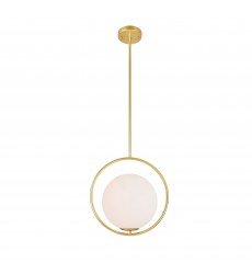  Celeste 1 Light Mini Pendant With Medallion Gold Finish (1212P14-1-169) - CWI