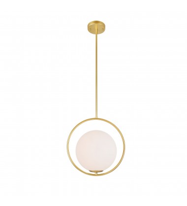  Celeste 1 Light Mini Pendant With Medallion Gold Finish (1212P14-1-169) - CWI