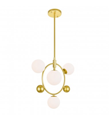  Celeste 4 Light Pendant With Medallion Gold Finish (1212P16-4-169) - CWI