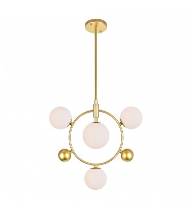  Celeste 4 Light Pendant With Medallion Gold Finish (1212P16-4-169) - CWI