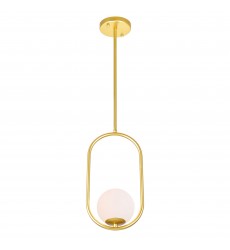  Celeste 1 Light Mini Pendant With Medallion Gold Finish (1212P8-1-169) - CWI