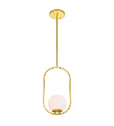  Celeste 1 Light Mini Pendant With Medallion Gold Finish (1212P8-1-169) - CWI