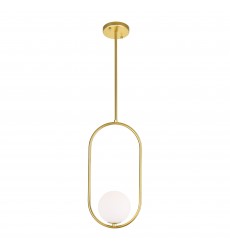  Celeste 1 Light Mini Pendant With Medallion Gold Finish (1212P8-1-169) - CWI