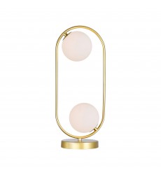  Celeste 2 Light Lamp With Medallion Gold Finish (1212T8-2-169) - CWI