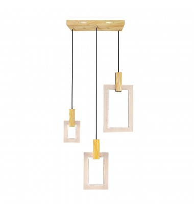  Anello LED Island/Pool Table Chandelier With White Oak Finish (1214P26-3-236-A-RC) - CWI