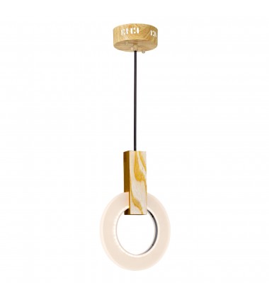  Anello LED Mini Pendant With White Oak Finish (1214P8-1-236) - CWI