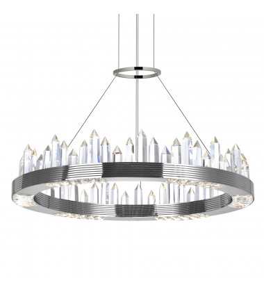  Agassiz LED Chandelier With Polished Nickel Finish (1218P24-613) - CWI