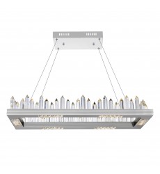  CWI-Agassiz LED Island/Pool Table Chandelier With Polished Nickel Finish (1218P32-613-RC)