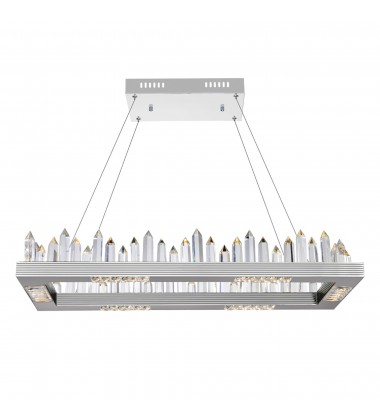  Agassiz LED Island/Pool Table Chandelier With Polished Nickel Finish (1218P32-613-RC) - CWI