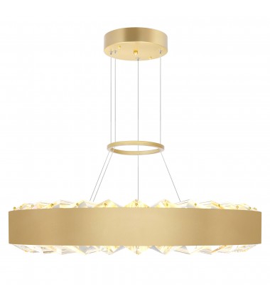 Bjoux LED Chandelier With Sun Gold Finish (1219P16-1-625) - CWI