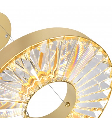 Bjoux LED Chandelier With Sun Gold Finish (1219P16-1-625) - CWI