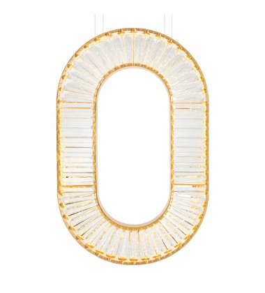  Bjoux LED Chandelier With Sun Gold Finish (1219P19-1-625-O) - CWI