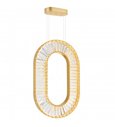 Bjoux LED Chandelier With Sun Gold Finish (1219P19-1-625-O) - CWI