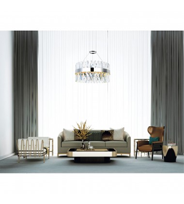 Glace LED Chandelier With Chrome Finish (1220P24-601) - CWI Glace LED Chandelier With Chrome Finish (1220P24-601) - CWI