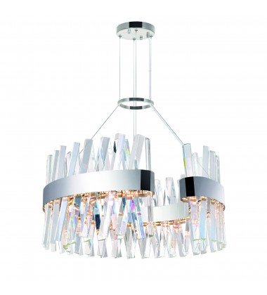 Glace LED Chandelier With Chrome Finish (1220P24-601-C) - CWI Glace LED Chandelier With Chrome Finish (1220P24-601-C) - CWI