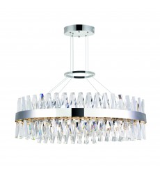  Glace LED Chandelier With Chrome Finish (1220P40-601-O) - CWI
