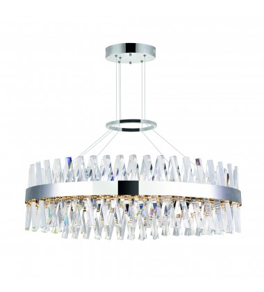  Glace LED Chandelier With Chrome Finish (1220P40-601-O) - CWI