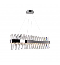  Glace LED Chandelier With Chrome Finish (1220P40-601-S) - CWI