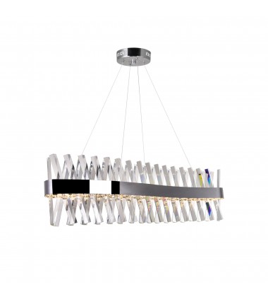  Glace LED Chandelier With Chrome Finish (1220P40-601-S) - CWI