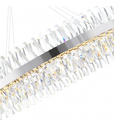  Glace Integrated LED Chrome Chandelier (1220P52-601-O) - CWI