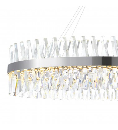  Glace Integrated LED Chrome Chandelier (1220P52-601-O) - CWI