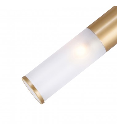  Pipes 1 Light Mini Pendant With Sun Gold Finish (1221P5-1-625) - CWI