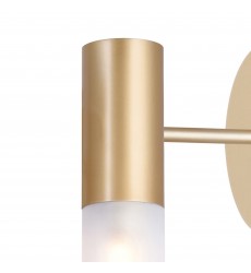  Pipes 1 Light Sconce With Sun Gold Finish (1221W7-1-625) - CWI