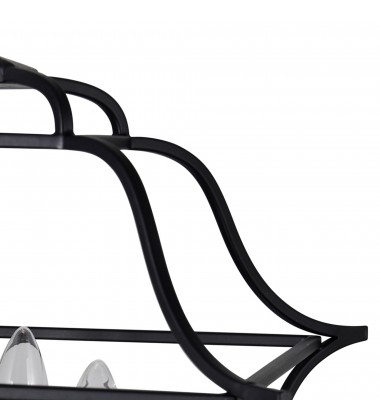  Tudor 3 Light Pendant With Satin Gold & Black Finish (1223P12-3-602) - CWI