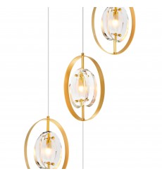  Iris 6 Light Pendant With Sun Gold Finish (1224P21-6-625) - CWI