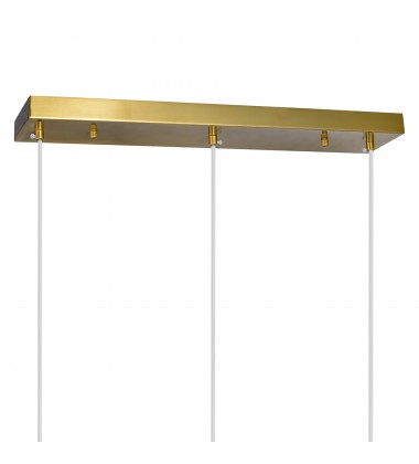  Iris 3 Light Island/Pool Table Chandelier With Brass Finish (1224P22-3-625) - CWI