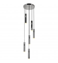  Chime LED Pendant With Polished Nickel Finish (1225P16-6-613) - CWI