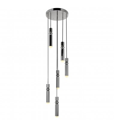 Chime LED Pendant With Polished Nickel Finish (1225P16-6-613) - CWI Chime LED Pendant With Polished Nickel Finish (1225P16-6-613) - CWI